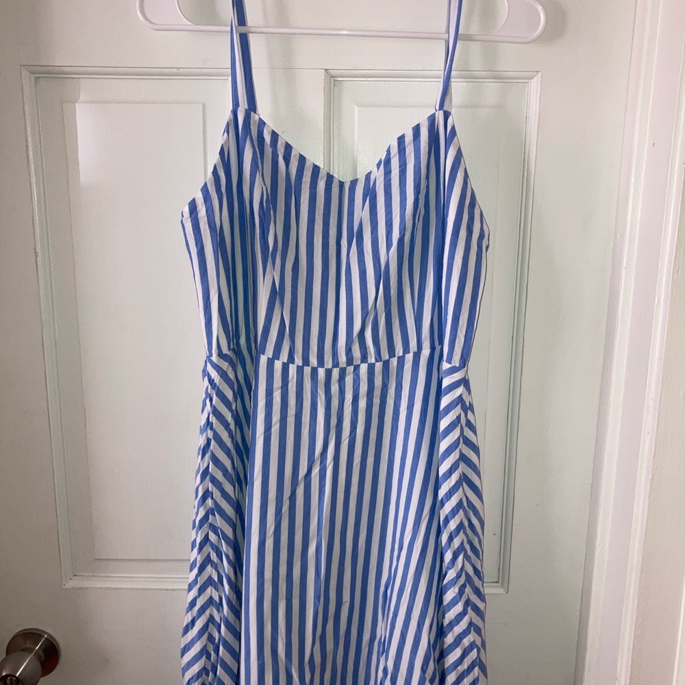 Old Navy Blue/White Stripe Cami Dress